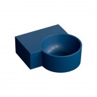 Omnires Ovo M+ umywalka ścienna-nablatowa 33x34 cm lewa granatowa OVO335UWLMB