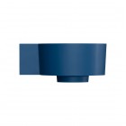 Omnires Ovo M+ umywalka ścienna-nablatowa 33x34 cm lewa granatowa OVO335UWLMB