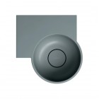 Omnires Ovo M+ umywalka ścienna-nablatowa 33x34 cm lewa szara OVO335UWLAG