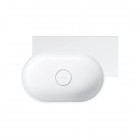 Omnires Ovo M+ umywalka ścienna-nablatowa 55x38 cm prawa biały połysk OVO555UWPBP