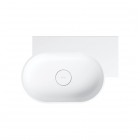 Omnires Ovo M+ umywalka ścienna-nablatowa 55x38 cm prawa biały mat OVO555UWPBM