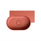 Omnires Ovo M+ umywalka ścienna-nablatowa 55x38 cm prawa terakota mat OVO555UWPTE