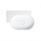 Omnires Ovo M+ umywalka ścienna-nablatowa 64x44 cm lewa biały mat OVO645UWLBM