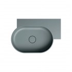 Omnires Ovo M+ umywalka ścienna-nablatowa 64x44 cm prawa szary mat OVO645UWPAG