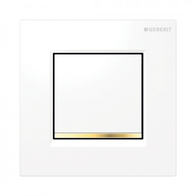 Geberit Typ 30 przycisk spłukujący do pisuaru biały/pozłacany/biały 116017KK1