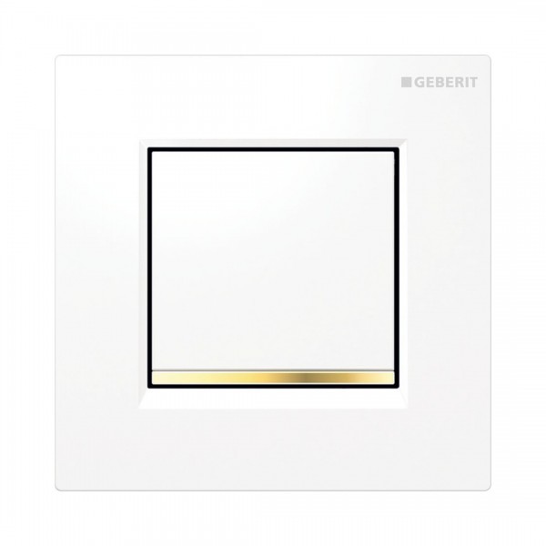 Geberit Typ 30 przycisk spłukujący do pisuaru biały/pozłacany/biały 116017KK1