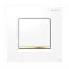 Geberit Typ 30 przycisk spłukujący do pisuaru biały/pozłacany/biały 116017KK1