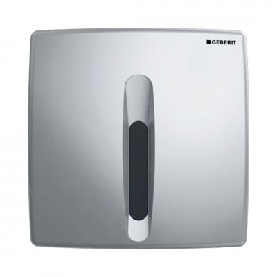 Geberit Basic przycisk spłukujący elektroniczny do pisuaru zasilanie bateryjne chrom mat 115818465