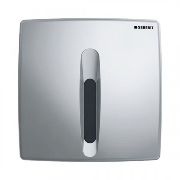 Geberit Basic przycisk spłukujący elektroniczny do pisuaru zasilanie bateryjne chrom mat 115818465