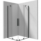 Deante Prizma kabina prysznicowa kwadratowa 80 cm czarny mat KPNNP08P08