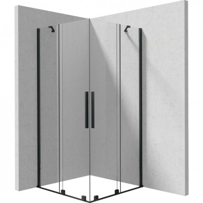 Deante Prizma kabina prysznicowa kwadratowa 100 cm czarny mat KPNNP10P10