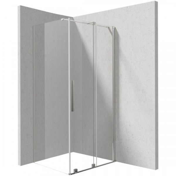 Deante Prizma kabina prysznicowa prostokątna 100x80 cm chrom KPN0P10S08
