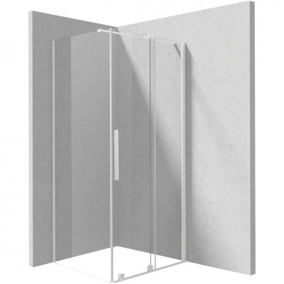 Deante Prizma kabina prysznicowa prostokątna 100x80 cm biała KPNAP10S08