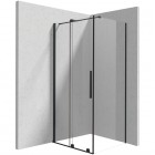 Deante Prizma kabina prysznicowa prostokątna 100x80 cm czarny mat KPNNP10S08
