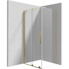 Deante Prizma kabina prysznicowa prostokątna 100x80 cm złoty połysk KPNZP10S08