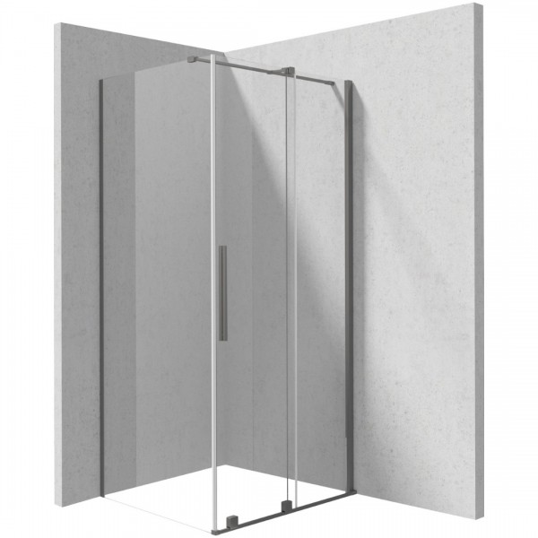 Deante Prizma kabina prysznicowa prostokątna 100x90 cm titanium KPNDP10S09