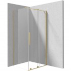 Deante Prizma kabina prysznicowa prostokątna 120x80 cm złoto szczotkowane KPNRP12S08