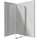 Deante Prizma kabina prysznicowa prostokątna 120x90 cm złoty połysk KPNZP12S09