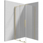 Deante Prizma kabina prysznicowa prostokątna 140x70 cm złoto szczotkowane KPNRP14S07