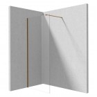 Deante Prizma ścianka prysznicowa 80 cm Walk-in / boczna do drzwi brąz szczotkowany KTJ_C38P