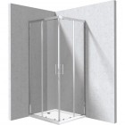 Deante Funkia Evo kabina prysznicowa z brodzikiem prostokątna 90x80 cm chrom KYCP0089P
