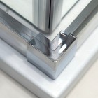 Deante Funkia Evo kabina prysznicowa z brodzikiem prostokątna 90x80 cm chrom KYCP0089P