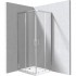 Deante Funkia Evo kabina prysznicowa z brodzikiem kwadratowa 80 cm titanium KYCP0088P