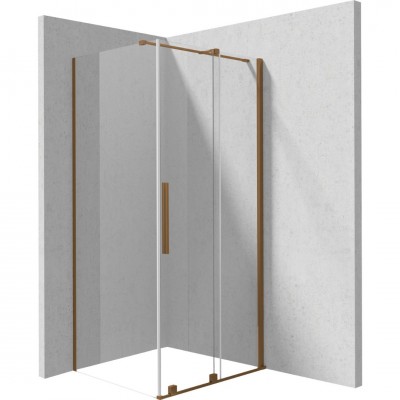 Deante Prizma kabina prysznicowa kwadratowa 90 cm brąz szczotkowany 70792