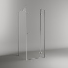 Novellini NH G+F kabina prysznicowa prostokątna 130x80 cm prawa srebrna 62802