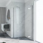 Novellini NH G+F kabina prysznicowa prostokątna 150x75 cm prawa srebrna 62819