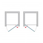 Sanswiss Zestaw montażowy drzwi do wnęki VANE50