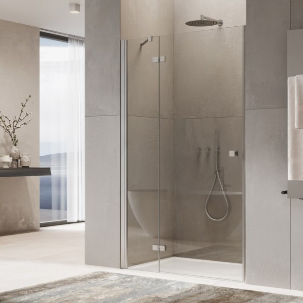 Ronal Annea drzwi prysznicowe 75 cm lewe nikiel szczotkowany AN13G07502507