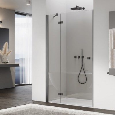 Sanswiss Annea drzwi prysznicowe 75 cm lewe gunmetal szczotkowany AN13G07502607