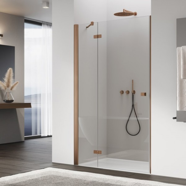 Sanswiss Annea drzwi prysznicowe 75 cm lewe miedź szczotkowana AN13G07502707