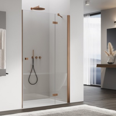 Sanswiss Annea drzwi prysznicowe 75 cm prawe miedź szczotkowana AN13D07502707