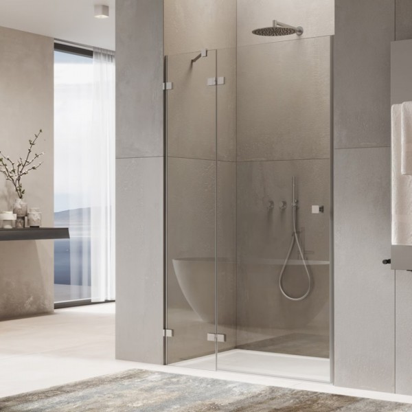 Ronal Annea drzwi prysznicowe 75 cm lewe nikiel szczotkowany AN13WG07502507