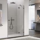 Sanswiss Annea drzwi prysznicowe 75 cm prawe gunmetal szczotkowany AN13WD07502607