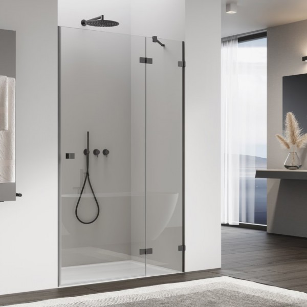 Sanswiss Annea drzwi prysznicowe 75 cm prawe gunmetal szczotkowany AN13WD07502607