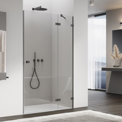 Sanswiss Annea drzwi prysznicowe 75 cm prawe gunmetal szczotkowany AN13WD07502607