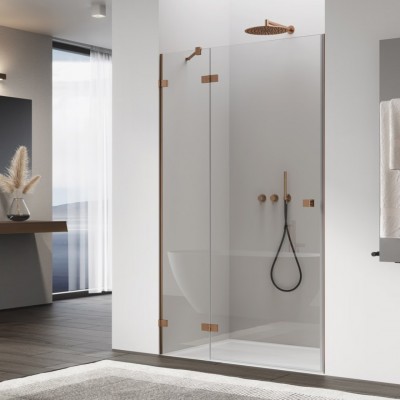 Sanswiss Annea drzwi prysznicowe 75 cm lewe miedź szczotkowana AN13WG07502707