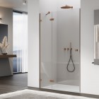 Sanswiss Annea drzwi prysznicowe 75 cm lewe miedź szczotkowana AN13WG07502707