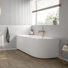 Oltens Hamnes wanna wolnostojąca narożna 170x80 cm lewa biała 11011000