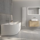 Oltens Hamnes wanna wolnostojąca narożna 170x80 cm prawa biała 11009000