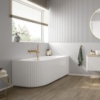 Oltens Hamnes wanna wolnostojąca narożna 170x80 cm prawa biała 11009000