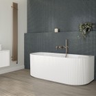 Oltens Hamnes wanna wolnostojąca 170x80 cm przyścienna biała 12026000
