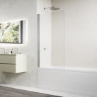 Sanswiss Solino parawan nawannowy 1-częściowy 75x150 cm nikiel szczotkowany SOEB107502507