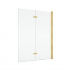 Sanswiss Solino parawan nawannowy 2-częściowy 90x150 cm prawy złoto szczotkowane SOLB2D0901307