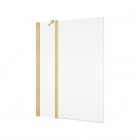 Sanswiss Solino parawan nawannowy 1-częściowy 90x150 cm złoto szczotkowane SOEB130901307