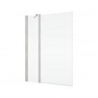 Sanswiss Solino parawan nawannowy 1-częściowy 90x150 cm nikiel szczotkowany SOEB130902507