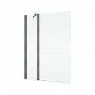 Sanswiss Solino parawan nawannowy 1-częściowy 90x150 cm gunmetal szczotkowany SOEB130902607